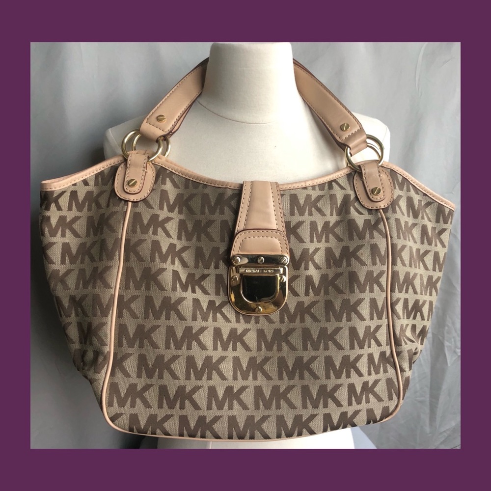 Authentic Michael Kors brown monogram bag